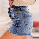 Stylish Destroyed Denim Shorts for Women