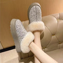 Glittering Fluffy Slippers for Women