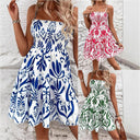 Women's Flowy Mini Dress with Ruffled Hem