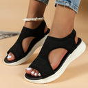 Women's Stylish Elastic Upper Sandals with Padded Footbed