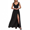 Chic Maxi Dress with Elegant Wrap and Side Slit