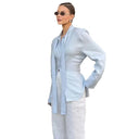 Chic Flowing Blouse with Tie Detail