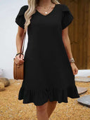 Women's Ruffled Summer Dress - Stylish and Chic