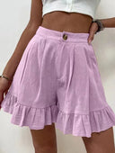 Chic Ruffled Women's Shorts for All Occasions