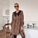 Chic Women's Animal Print Dress