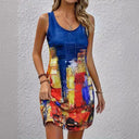 Graphic Print Women's Summer Dress - Flattering Fit