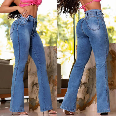 High-Waisted Flared Jeans for Women
