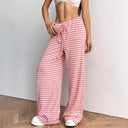 Women's Wide-Cut Relax Pants with Adjustable Drawstring