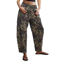 Leopard Print Summer Trousers for Women