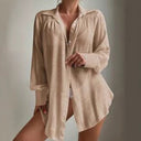 Stylish Women's Beach Blouse in Airy Fabric