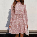 Stylish Gathered Puff Sleeve Women's Dress
