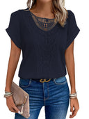 Chic Lace T-Shirt with Fashionable Accents