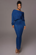 Women's Asymmetrical Glitter Evening Dress