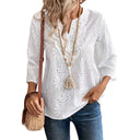 Women's Embroidered Blouse with Detailed Design