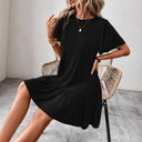 Women's Ruffled Dress with Loose Sleeves