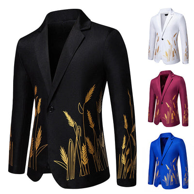 Artistic Floral Pattern Women's Blazer