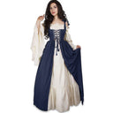 Vintage Inspired V-Neck Dress with Flowy Sleeves
