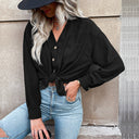 Chic Women's Blouse with Button Placket