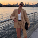 Chic Women's Bow-Detail Suit Jacket