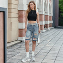 Chic Denim Shorts for Women with Stylish Cut