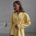 Chic Women's Blazer with Stylish Button Accents