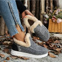 Women's Fleece Slippers with Cozy Lining and Non-Slip Sole