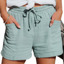 Stylish Women's Summer Shorts with Elastic Waist and Pockets