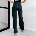 Trendy Women's High-Waisted Cut-Out Jeans