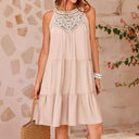 Women's Summer Dress with Crochet Lace Detail