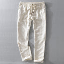 Women’s Linen Pants with Elastic Waist and Pockets