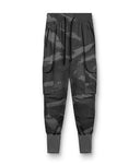 Women's Cargo Pants with Zipper Pockets and Elastic Waistband