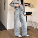 High-Waisted Women's Trendy Distressed Jeans