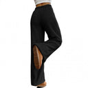 Women's Plush Relaxed Pants with Tie Waist