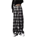 Trendy Women's Checkered Carrot Trousers