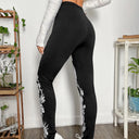 Women's Skull and Floral Print Leggings