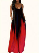 Chic Women's Maxi Dress with Pockets