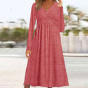 Chic Long Sleeve Cross Design Dress