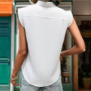 Chic Ruffle Short Sleeve Blouse for Women