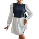 Puff Sleeve Blouse Dress for Women