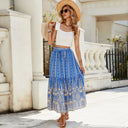 Flowy Paisley Maxi Skirt for Women