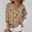 Floral Print Women's Blouse for Everyday Wear