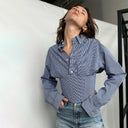 Women's Innovative Cut Blouse with Structured Sleeves