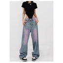Women's Gradient Cut Baggy Jeans
