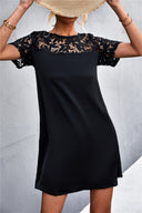 Chic Women's Lace Sleeve Dress