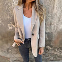 Chic Women's Striped Blazer in Timeless Design