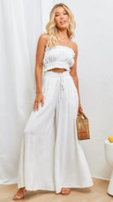 Elastic Waist Maxi Skirt with Pockets for Women