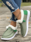 Cozy Fluffy Slip-On Slippers for Women