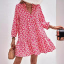 Boho-Style Summer Dress with Flowing Design and Ruffle Accents