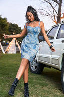 Chic Women's Body-Con Cocktail Dress with Adjustable Straps