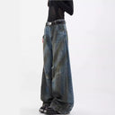 Fashion-Forward Women's Distressed Wide Leg Jeans
